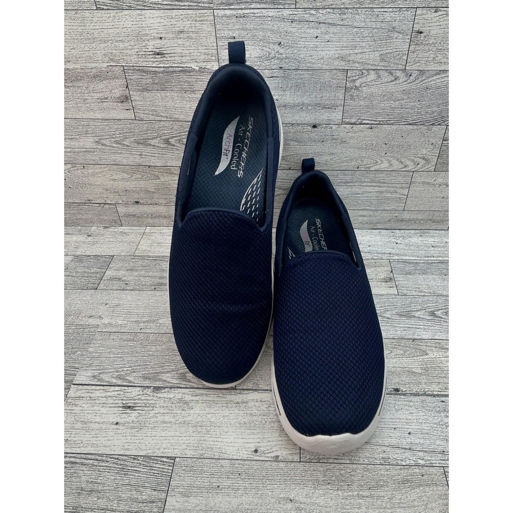 Skechers Go Walk Arch Fit Shoes Women Sz 9.5 Air Cooled‎ Comfort Slip On Walking